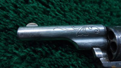 C397 COLT OPEN TOP ENGRAVED SPUR TRIGGER REVOLVER WITH BOX IN CALIBER 22 RF [A] - Image 10