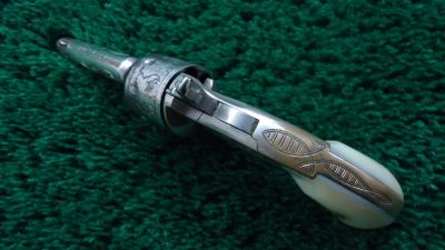 C397 COLT OPEN TOP ENGRAVED SPUR TRIGGER REVOLVER WITH BOX IN CALIBER 22 RF [A] - Image 5