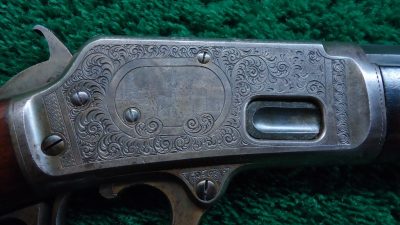 JM1565 VERY UNIQUE MARLIN MODEL 1888 SPECIAL ORDER FACTORY ENGRAVED "SANTA CLAUS" RIFLE [A] - Image 9