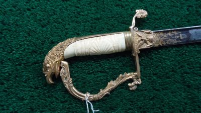 M1143 EAGLEHEAD NEW YORK MILITIA OFFICER'S SWORD [A] - Image 5