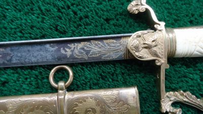 M1143 EAGLEHEAD NEW YORK MILITIA OFFICER'S SWORD [A] - Image 8