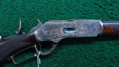 W4225 WINCHESTER DELUXE MODEL 1876 RIFLE IN 45-60 CALIBER [A]