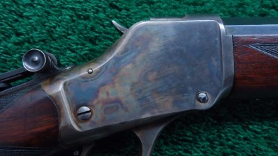 W4121 WINCHESTER MODEL 1885 HIGH WALL DELUXE PISTOL GRIP RIFLE CHAMBERED IN 32-40 [A] - Image 9