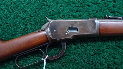 W4318 WINCHESTER MODEL 1892 SADDLE RING CARBINE CHAMBERED IN 38 WCF [M]