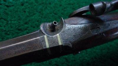 MR1700 PHILADELPHIA HALFSTOCK SILVER-MOUNTED PERCUSSION SPORTING RIFLE BY TRYON [A] - Image 11