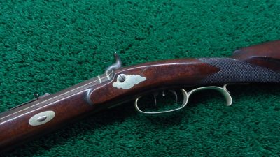 MR1700 PHILADELPHIA HALFSTOCK SILVER-MOUNTED PERCUSSION SPORTING RIFLE BY TRYON [A] - Image 2