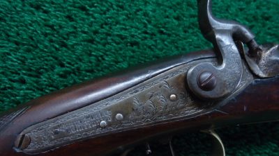 MR1700 PHILADELPHIA HALFSTOCK SILVER-MOUNTED PERCUSSION SPORTING RIFLE BY TRYON [A] - Image 8