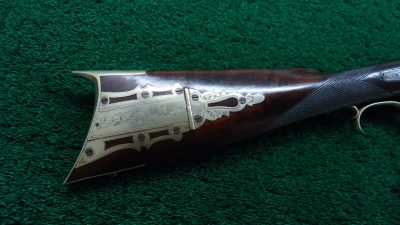 MR1700 PHILADELPHIA HALFSTOCK SILVER-MOUNTED PERCUSSION SPORTING RIFLE BY TRYON [A] - Image 20