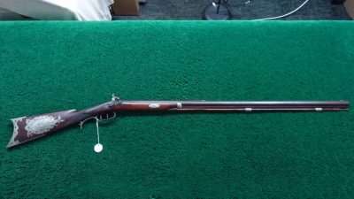 MR1701 BLUNT & SYMS HALFSTOCK SILVER-MOUNTED PERCUSSION SPORTING RIFLE [A] - Image 25