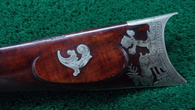 MR1701 BLUNT & SYMS HALFSTOCK SILVER-MOUNTED PERCUSSION SPORTING RIFLE [A] - Image 21