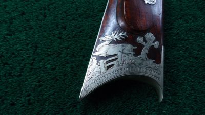 MR1701 BLUNT & SYMS HALFSTOCK SILVER-MOUNTED PERCUSSION SPORTING RIFLE [A] - Image 16