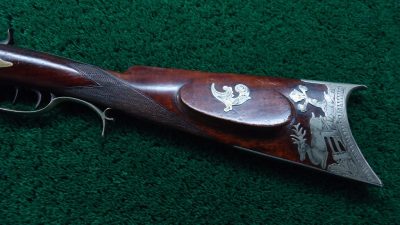 MR1701 BLUNT & SYMS HALFSTOCK SILVER-MOUNTED PERCUSSION SPORTING RIFLE [A] - Image 17