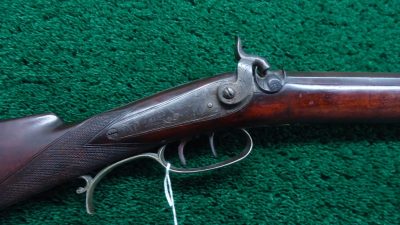 MR1701 BLUNT & SYMS HALFSTOCK SILVER-MOUNTED PERCUSSION SPORTING RIFLE [A]