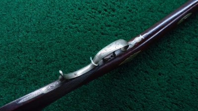 MR1701 BLUNT & SYMS HALFSTOCK SILVER-MOUNTED PERCUSSION SPORTING RIFLE [A] - Image 3