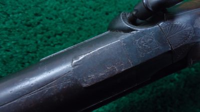 MSG1261 ENGRAVED GERMAN DOUBLE BARREL PERCUSSION SHOTGUN [A] - Image 12