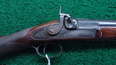 MSG1261 ENGRAVED GERMAN DOUBLE BARREL PERCUSSION SHOTGUN [A]