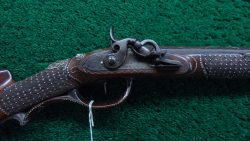 MSG1261 ENGRAVED GERMAN DOUBLE BARREL PERCUSSION SHOTGUN [A]