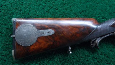 MR1688 VERY NICE ENGRAVED GERMAN PERCUSSION DOUBLE RIFLE BY MORGENROTH [A] - Image 24