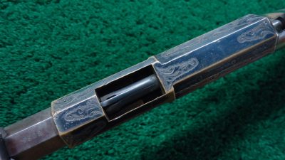 W4385 FACTORY ENGRAVED SILVER PLATED HENRY RIFLE [A] - Image 12
