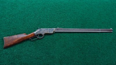 W4385 FACTORY ENGRAVED SILVER PLATED HENRY RIFLE [A] - Image 24