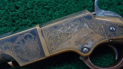 W4385 FACTORY ENGRAVED SILVER PLATED HENRY RIFLE [A] - Image 8