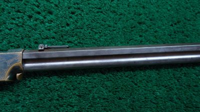 W4385 FACTORY ENGRAVED SILVER PLATED HENRY RIFLE [A] - Image 5