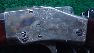 MR1693 CUSTOM ENGRAVED SHARPS MODEL 1878 BORCHARDT RIFLE IN 50-90 SHARPS CALIBER [A] - Image 9