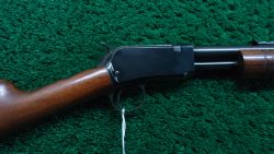 W4384 WAR-TIME WINCHESTER MODEL 62A SLIDE ACTION RIFLE CHAMBERED FOR 22 S,L, OR LR [M]