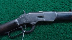 W928 FACTORY ENGRAVED DELUXE 2ND MODEL 1873 WINCHESTER RIFLE [A]