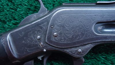 W928 FACTORY ENGRAVED DELUXE 2ND MODEL 1873 WINCHESTER RIFLE [A] - Image 8