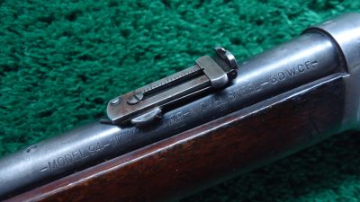W4375 RARE WINCHESTER MODEL 94/95 HYBRID SADDLE RING CARBINE MANUFACTURED WITH A MODEL 95 BARREL CHAMBERED IN 30 WCF [M] - Image 16