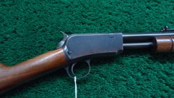W4382 LATE WINCHESTER MODEL 90 ROUND BARREL SLIDE ACTION RIFLE IN .22 WRF [M]
