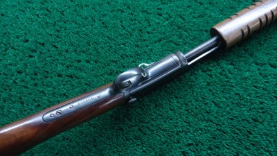 W4382 LATE WINCHESTER MODEL 90 ROUND BARREL SLIDE ACTION RIFLE IN .22 WRF [M] - Image 3