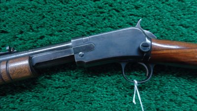 W4382 LATE WINCHESTER MODEL 90 ROUND BARREL SLIDE ACTION RIFLE IN .22 WRF [M] - Image 2