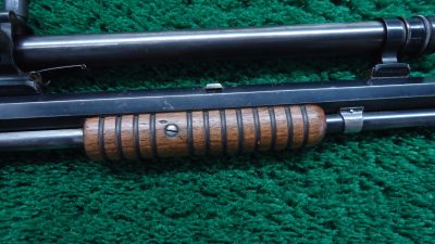 W4380 WINCHESTER MODEL 1890 SLIDE ACTION TAKEDOWN RIFLE WITH A-5 SCOPE [M] - Image 5