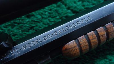 W4380 WINCHESTER MODEL 1890 SLIDE ACTION TAKEDOWN RIFLE WITH A-5 SCOPE [M] - Image 6