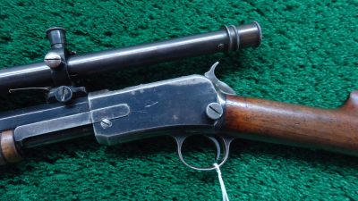 W4380 WINCHESTER MODEL 1890 SLIDE ACTION TAKEDOWN RIFLE WITH A-5 SCOPE [M] - Image 2