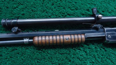 W4380 WINCHESTER MODEL 1890 SLIDE ACTION TAKEDOWN RIFLE WITH A-5 SCOPE [M] - Image 16