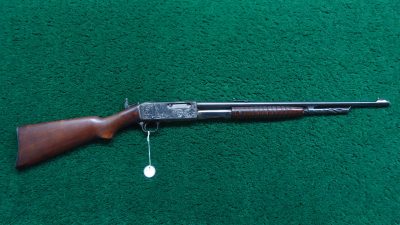 R2445 REMINGTON MODEL 14 SLIDE ACTION RIFLE CUSTOM ENGRAVED BY A.A. WHITE IN CALIBER .32 REM [M] - Image 25