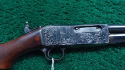 R2445 REMINGTON MODEL 14 SLIDE ACTION RIFLE CUSTOM ENGRAVED BY A.A. WHITE IN CALIBER .32 REM [M]