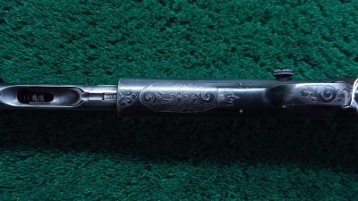 R2445 REMINGTON MODEL 14 SLIDE ACTION RIFLE CUSTOM ENGRAVED BY A.A. WHITE IN CALIBER .32 REM [M] - Image 10