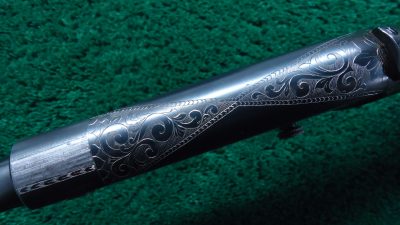 R2445 REMINGTON MODEL 14 SLIDE ACTION RIFLE CUSTOM ENGRAVED BY A.A. WHITE IN CALIBER .32 REM [M] - Image 9