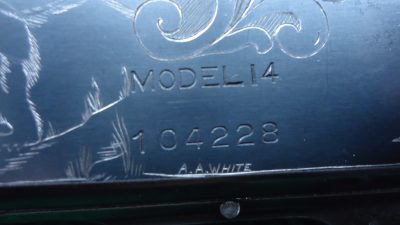 R2445 REMINGTON MODEL 14 SLIDE ACTION RIFLE CUSTOM ENGRAVED BY A.A. WHITE IN CALIBER .32 REM [M] - Image 19