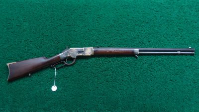 W4417 SILVER PLATED WINCHESTER MODEL 1866 RIFLE WITH HENRY MARKED BARREL [A] - Image 24