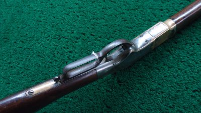 W4417 SILVER PLATED WINCHESTER MODEL 1866 RIFLE WITH HENRY MARKED BARREL [A] - Image 3