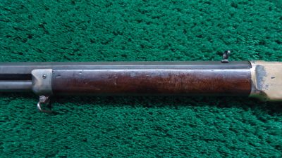 W4417 SILVER PLATED WINCHESTER MODEL 1866 RIFLE WITH HENRY MARKED BARREL [A] - Image 16
