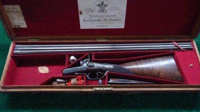 MSG1262 MASSIVE SUPERB CONDITION CASED 8 BORE UNDERLEVER DOUBLE HAMMERGUN BY STEPHEN GRANT [A] - Image 30