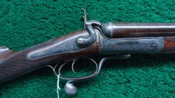MSG1262 MASSIVE SUPERB CONDITION CASED 8 BORE UNDERLEVER DOUBLE HAMMERGUN BY STEPHEN GRANT [A]