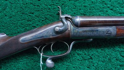 MSG1262 MASSIVE SUPERB CONDITION CASED 8 BORE UNDERLEVER DOUBLE HAMMERGUN BY STEPHEN GRANT [A]