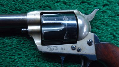 C430 U.S. MARKED COLT ARTILLERY MODEL SINGLE ACTION ARMY REVOLVER WITH HOLSTER RIG [A] - Image 9